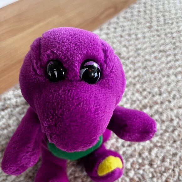Barney Plush Stuffed Purple Dinosaur Toy  9" Tall - Picture 6 of 8